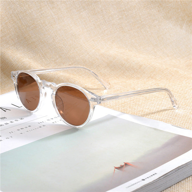 Gregory Peck Brand Designer men women Sunglasses Vintage Polarized sunglasses OV5186 retro Sun glasses oculos de sol OV 5186