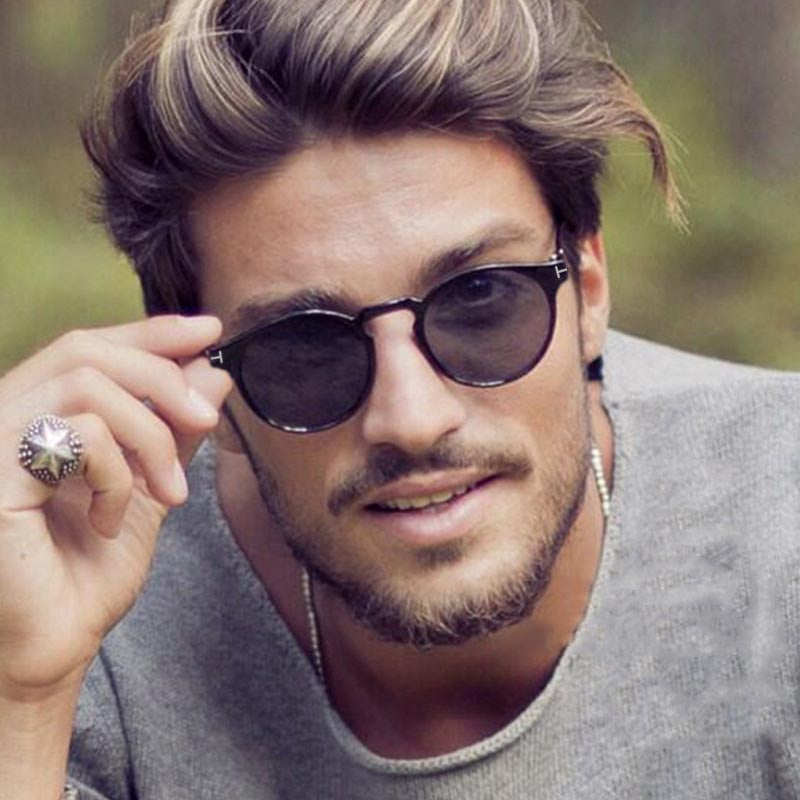 AOZE 2020 new Tom round sunglasses style pilot designer retro sunglasses fashion street tide sunglasses unisex Women ins Popular