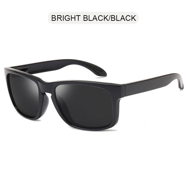 FUQIAN 2020 Fashion Square Polarized Sunglasses Men Vintage Plastic Male Sun Glasses Stylish Black Sport Shades UV400