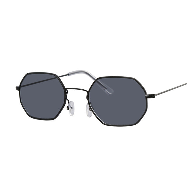 Hexagon Yellow Sunglasses Women Retro Brand Designer Classic Sun Glasses For womenLuxury Ladies Sunglasses Mirror Female Oculos