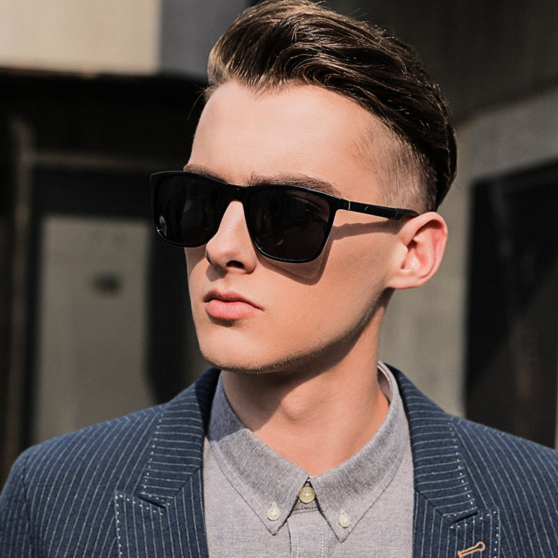 ROUPAI sunglasses men 2020 Polarized brand designer summer driving uv400 shades for man high quality square sun glasses black