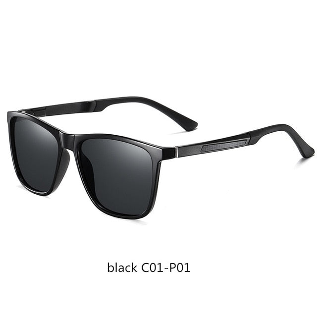 ROUPAI sunglasses men 2020 Polarized brand designer summer driving uv400 shades for man high quality square sun glasses black