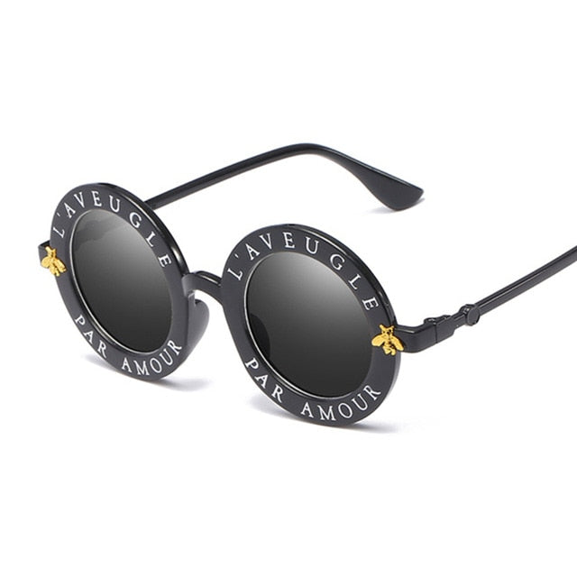 Retro Small Round Sunglasses Women Vintage Brand Shades Black Metal Color Sun Glasses For female Fashion Designer Lunette