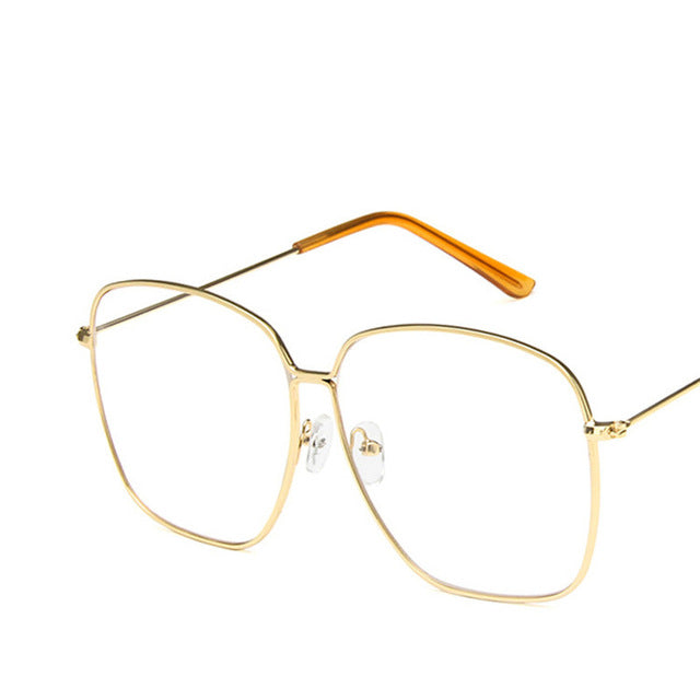 LeonLion 2019 Fashion Metal Women Sunglasses Mirror Classic Large frame Retro Street Beat Glasses Travel Oculos De Sol UV400