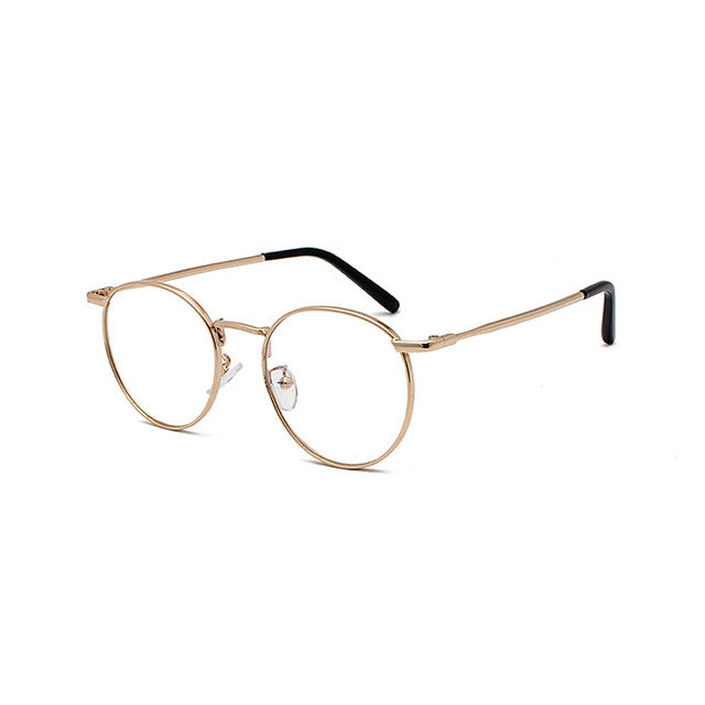 Zilead Fashion Clear Lens Metal Frame Sunglasses Retro Woman Yellow Red Male Sun Glasses Round Gold UV400 Birthday Gift Items
