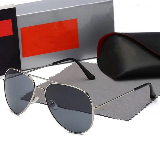 2020 High Quality Aviation Sunglasses Women Brand Designer Pilot Sunglass Women Female Men Sun Glasses For Women Mirror Sunglass