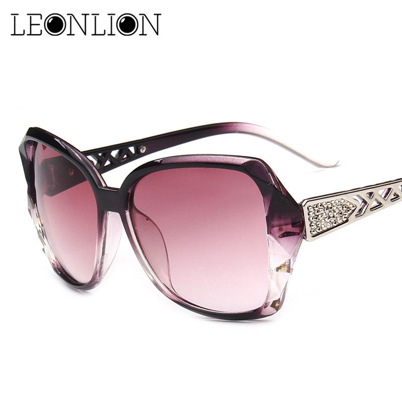 LeonLion 2019 Vintage Big Frame Sunglasses Women Brand Designer Gradient Lens Driving Sun glasses UV400 Oculos De Sol Feminino